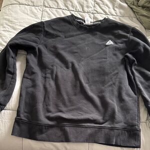 Reebok Black Crewneck Sweatshirt with Small White Logo